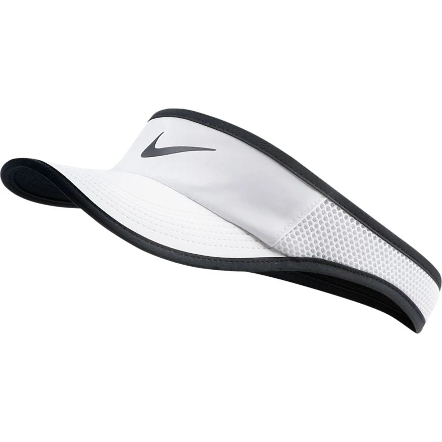 Nike Women’s AeroBill Featherlight Visor (100 - White/black) 1 Nike Women’s AeroBill Featherlight Visor (100 - White/black)