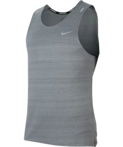 Nike Men's DRI-FIT Miler Tank (084 - Smoke Grey/Reflective Silver)