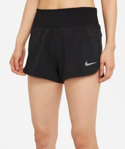 Nike Women’s Eclipse 3” Running Shorts (010 - Black/Reflective Silver)