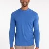 TASC Men’s Carrollton Long Sleeve Fitness Tee (421 - Imperial Blue Heather)