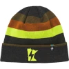 Smartwool TCRC Ski Retro Stripe Beanie (010 - Charcoal/Heather)