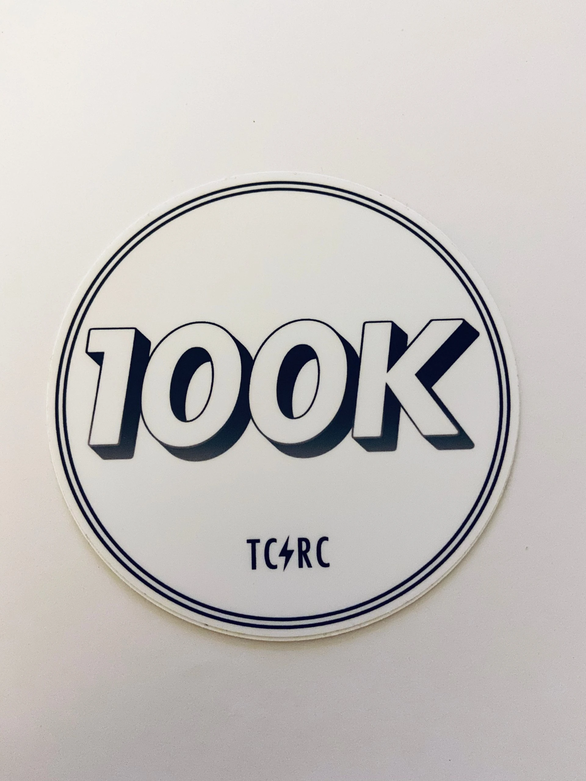 TC Running Co 100K TCRC Sticker 1 TC Running Co 100K TCRC Sticker
