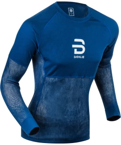 Dahlie Men's Airnet Wool Long Sleeve (25300 - Estate Blue)