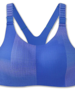 BROOKS Women's Dare Racerback Run Bra 2.0 (461 - Bluetiful Altitude Print)