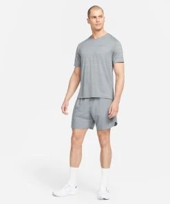 Nike Men's DRI-FIT Stride 7" Shorts (084 - Smoke Grey/Black/Reflective Silver) -New balance-shop 61579718 29A5 44C9 A004 F6E1A032C7A5