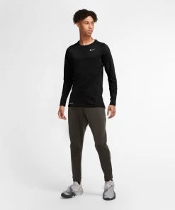 Nike Men's Pro Warm Long Sleeve Top (010 - Black/White) -New balance-shop 66AA5F08 4BBB 42E4 8064 ACEFDAC916A4
