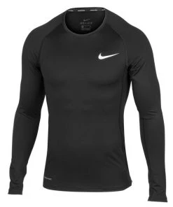 Nike Men's Pro Long Sleeve Top (010 - Black/Reflective Silver)