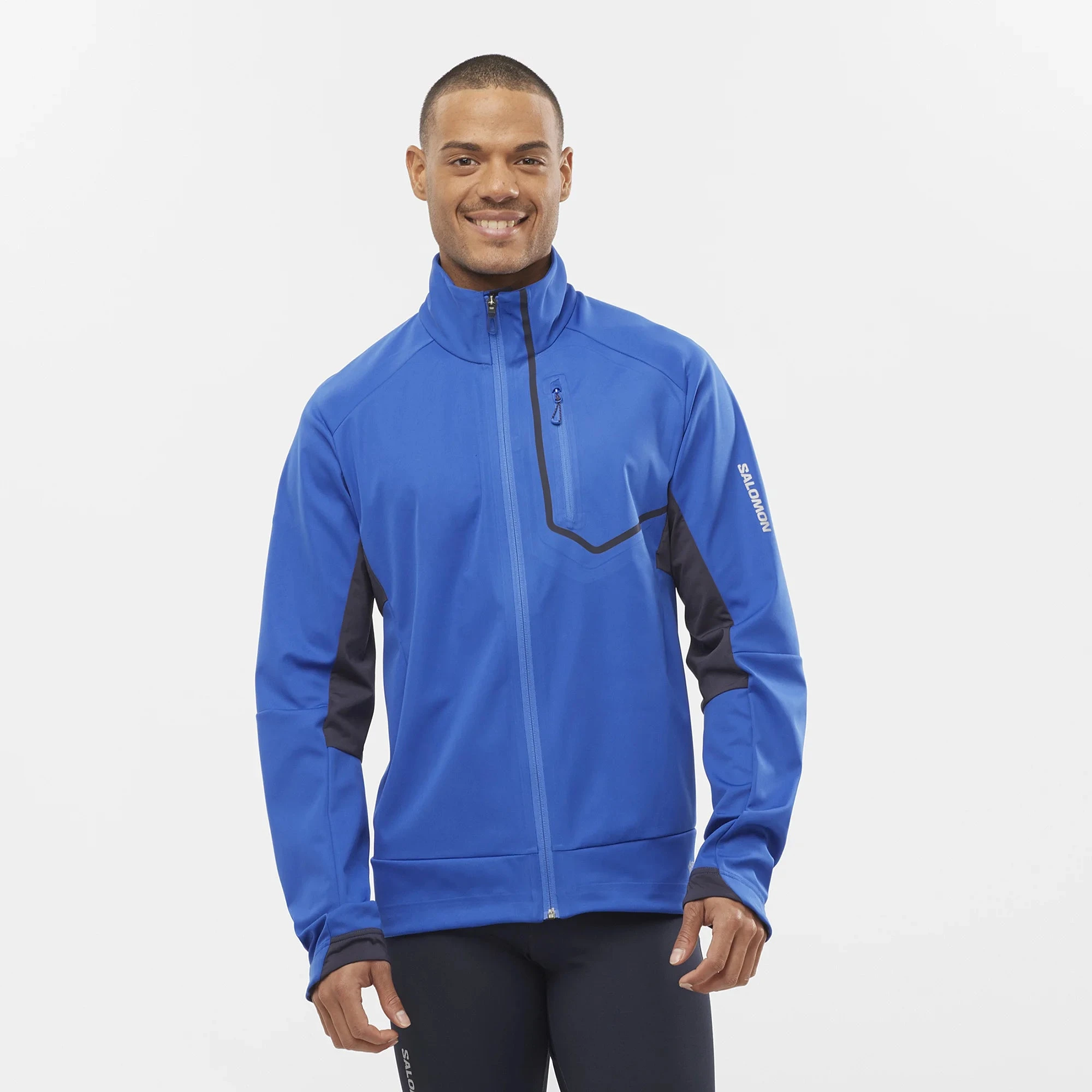 Salomon Men’s Gore-Tex Infinium Windstopper Pro Jacket (Nautical Blue) 2 Salomon Men’s Gore-Tex Infinium Windstopper Pro Jacket (Nautical Blue) - Image 2