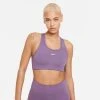 Nike Women’s Swoosh Medium-Support Padded Bra (574 - Amethyst Smoke/White)