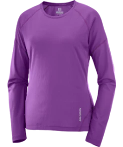 Salomon Women’s Cross Run Long Sleeve (Crown Jewel)