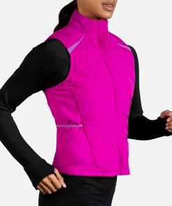 BROOKS Women’s Shield Hybrid Vest (633 - Magenta/Heliotrope) -New balance-shop 771B64F0 F34B 4A00 9CD7 AB207D6B385E