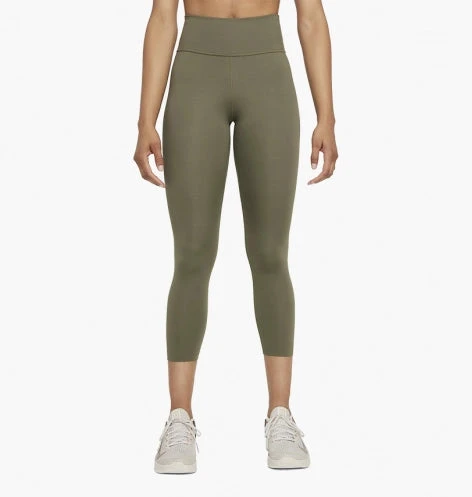 Nike Women's One Luxe Mid-Rise Crop Leggings (222 -Medium Olive Green) 1 Nike Women's One Luxe Mid-Rise Crop Leggings (222 -Medium Olive Green)