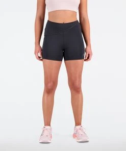 New Balance Women’s Q Speed Shape Shield 4 Inch Fitted Short (BK - Black)