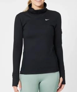 Nike Women’s Therma-Fit Pro Warm Scoop Neck Long Sleeve (010 - Black/Reflective Silver)