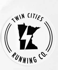 TC Running Co TCRC Round Minnesota Lightning Bolt Sticker
