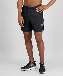 New Balance Men's Q Speed Fuel 7" Shorts (BK - Black)