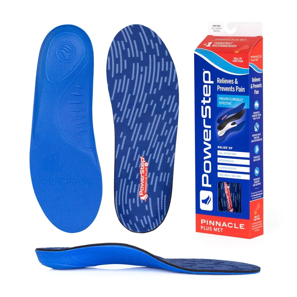PowerStep® Pinnacle Plus With Met | Neutral Arch Supporting Insoles 1 PowerStep® Pinnacle Plus With Met | Neutral Arch Supporting Insoles