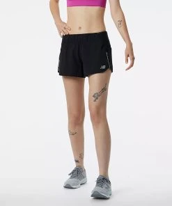 New Balance Women's Impact Run 3in Shorts (BK - Black)