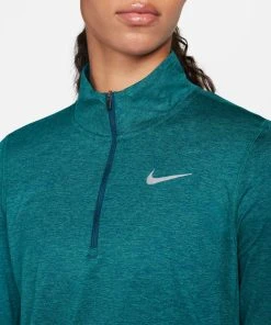 Nike Women’s Element 1/2 Zip Running Top (460 - Valerian Blue/Reflective Silver) -New balance-shop 89CCF724 649C 470F B554 D23522574BE9