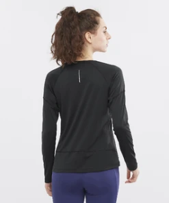 Salomon Women’s Cross Run Long Sleeve (Deep Black) -New balance-shop 9232EB9A 617D 4163 B678 B188631AB2A1