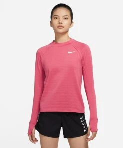 Nike Women's Therma-FIT Element Running Crew (622 - Archaeo Pink/Reflective Silver)