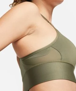 Nike Women's DRI-FIT Indy Sports Bra (222 - Medium Olive/White) 10 Nike Women's DRI-FIT Indy Sports Bra (222 - Medium Olive/White) -New balance-shop 92F1CDDF C289 49B7 88AA 07B962BD310B
