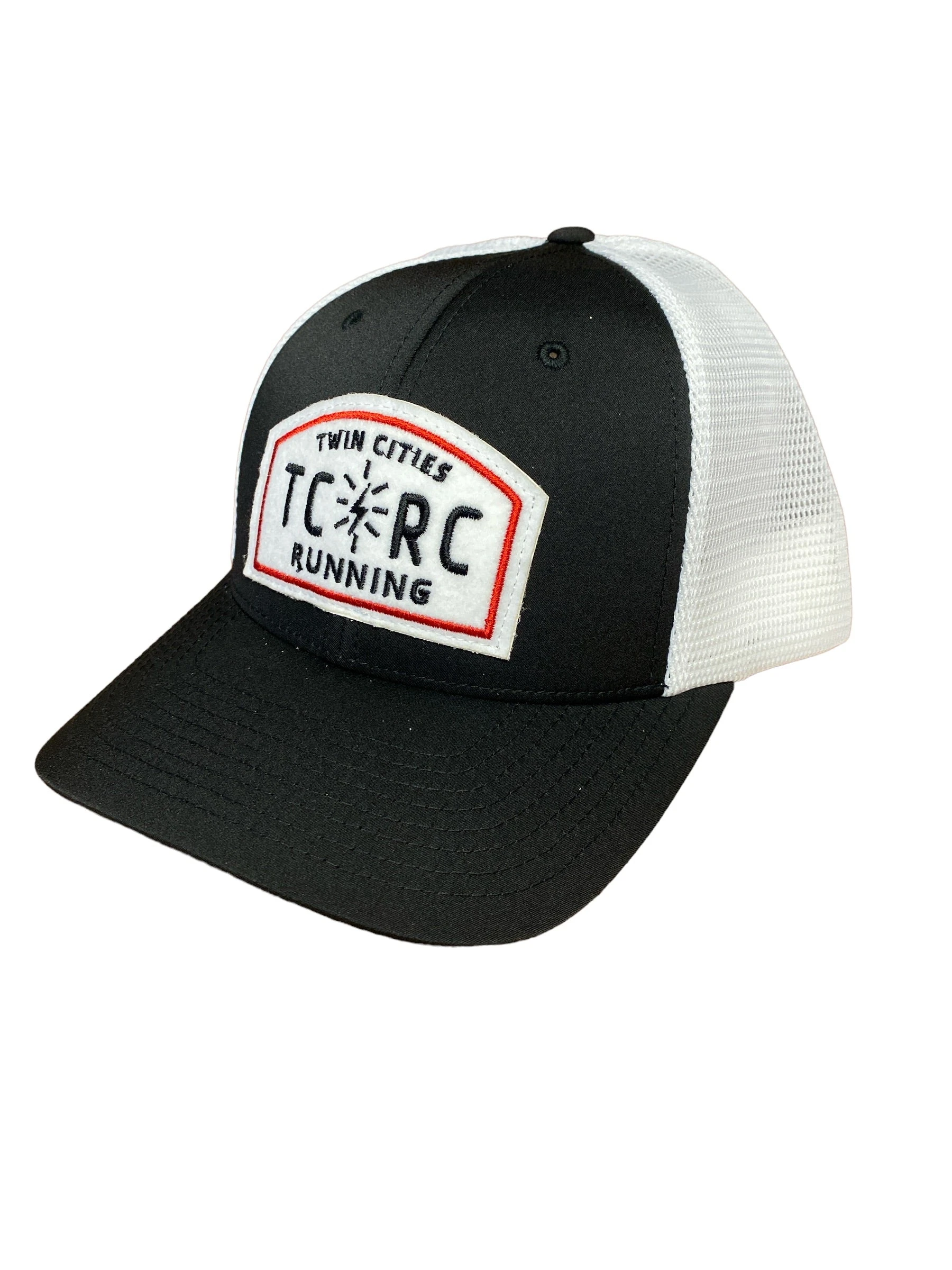 TC Running Co TCRC "Felt Patch" Trucker Hat (Black/White) 1 TC Running Co TCRC "Felt Patch" Trucker Hat (Black/White)