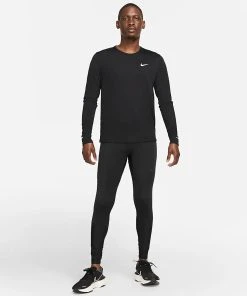 Nike Men’s DRI-FIT Miler Long Sleeve (010 - Black/Reflective Silver) -New balance-shop 9786C964 5AD4 4FC9 A89B A92BCD0EBE39