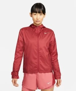 Nike Women's Essential Running Jacket (690 - Pomegranate/Reflective Silver)