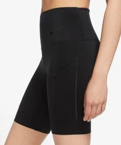 Nike Women’s Go Firm-Support High-Waisted 8” Shorts (010 - Black/Black) -New balance-shop 9A3C321C 74CA 4A79 AE04 AB5EF3F2CB59