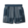 BROOKS Men's Sherpa 7" Short (406 - Indigo Rush Altitude Print)