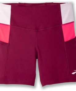 BROOKS Women's Method 5" Short Tight (633 - Razzmatazz/Quartz/Hyper Pink)