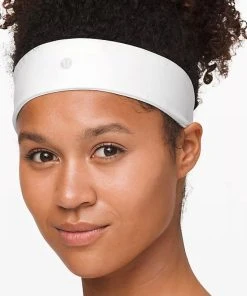 Lululemon Women's Fly Away Tamer Headband (White)