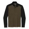 Smartwool Men’s Merino 250 Baselayer 1/4 Zip (Military Olive/Heather Black)