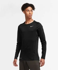 Nike Men's Pro Warm Long Sleeve Top (010 - Black/White) -New balance-shop AEFA15C7 A26F 46CD B9B1 2020CC9E8BE0