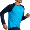 BROOKS Men's Atmosphere Long Sleeve 2.0 (499 - Spring Break/Navy)