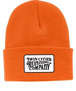 TC Running Co TCRC Knit Woodcut Hat (Neon Orange)
