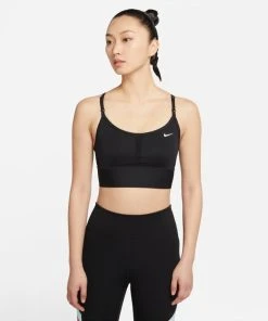Nike Women's DRI-FIT Indy Sports Bra (010 - Black/White)