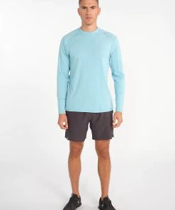 TASC Men’s Carrollton Long Sleeve Fitness Tee (431 - Radiant Blue Heather) -New balance-shop B246B5AF 5983 4C32 BAC8 DD4B90081B94