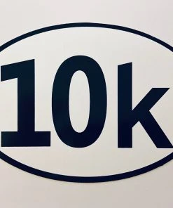 TC Running Co Oval 10K Sticker
