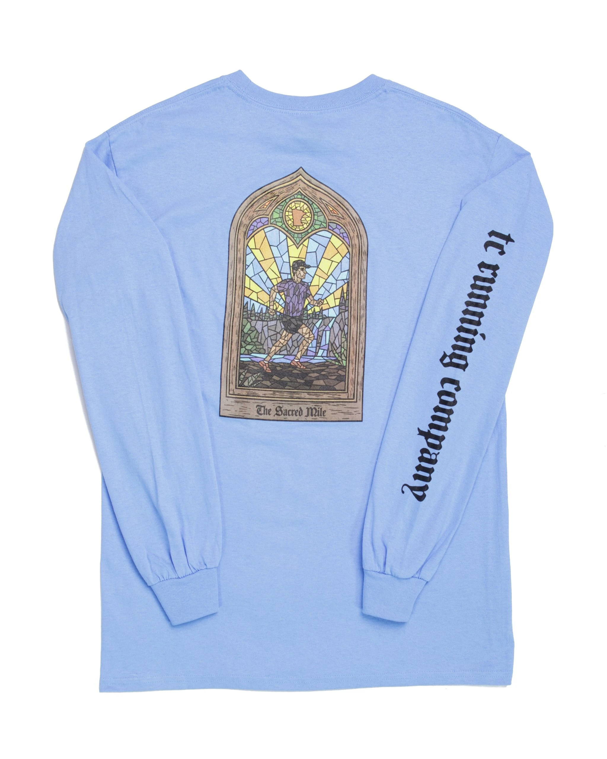 TC Running Co Men’s TCRC Sacred Mile Long Sleeve Tee 4 TC Running Co Men’s TCRC Sacred Mile Long Sleeve Tee - Image 4