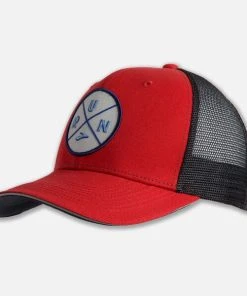 BROOKS Discovery Unisex Trucker Hat (663 - Lava/Asphalt/Run)