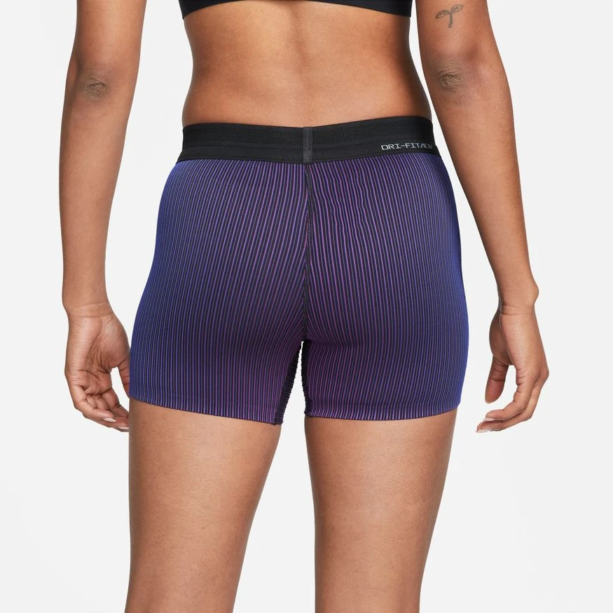 Nike Women's Aeroswift Tight Running Shorts (551 - Bright Purple/Black/Bright Crimson) 2 Nike Women's Aeroswift Tight Running Shorts (551 - Bright Purple/Black/Bright Crimson) - Image 2