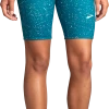 BROOKS Women's Method 8" Short Tight (486 - Lagoon Speckle Print/Lagoon)