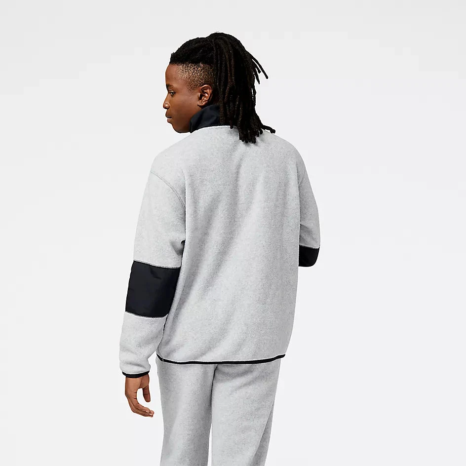 New Balance Men's NB AT Spinnex 1/4 Zip (GML - Grey/Multi) 2 New Balance Men's NB AT Spinnex 1/4 Zip (GML - Grey/Multi) - Image 2