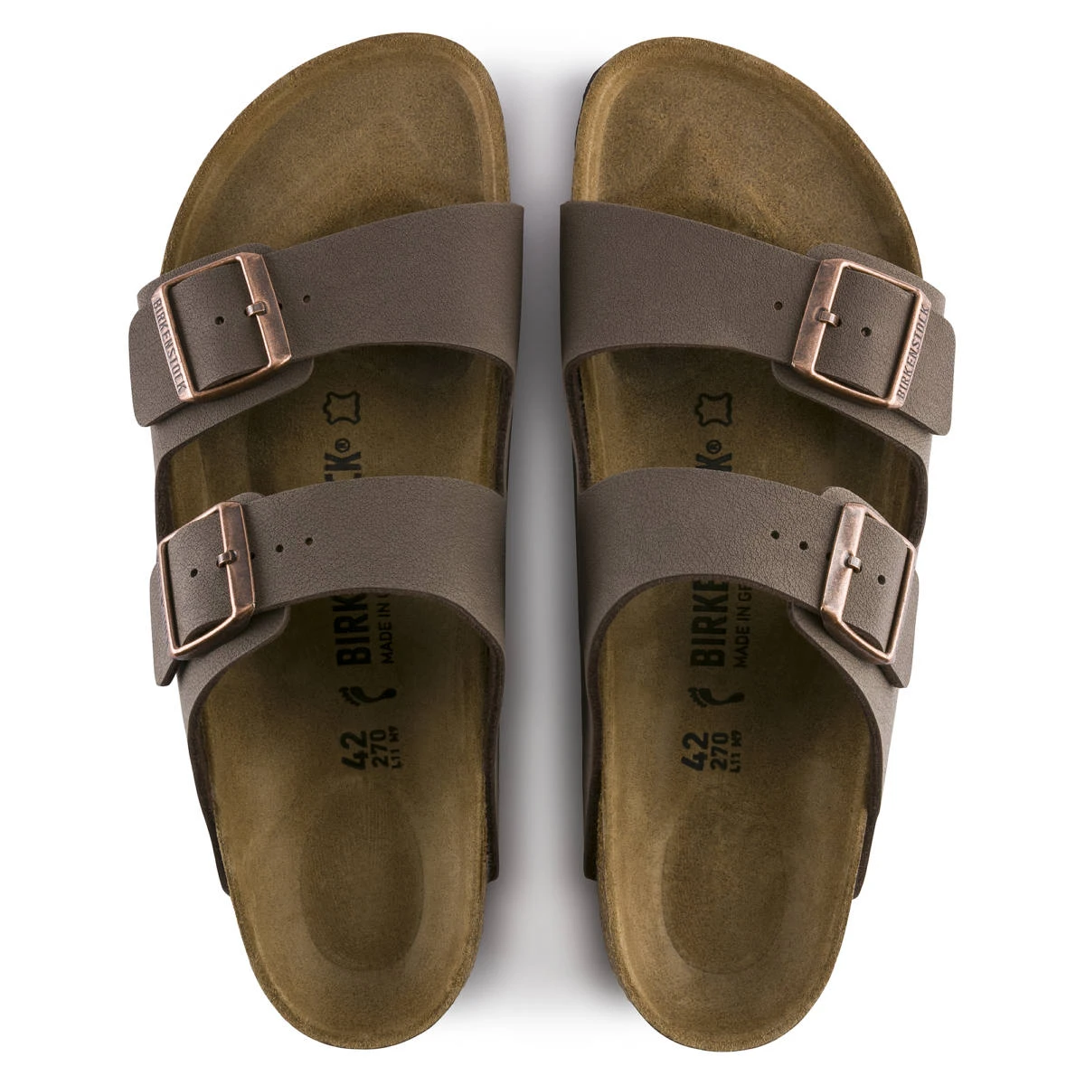 Women's Birkenstock Arizona Mocha Birkibuc BIRK-151183 2 Women's Birkenstock Arizona Mocha Birkibuc BIRK-151183 - Image 2
