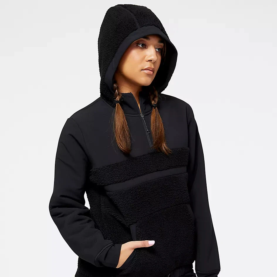 New Balance Women’s Q Speed Sherpa Anorak (BK - Black) 6 New Balance Women’s Q Speed Sherpa Anorak (BK - Black) - Image 6