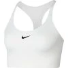 Nike Women’s Swoosh Medium-Support Padded Bra (100 - White/Black)