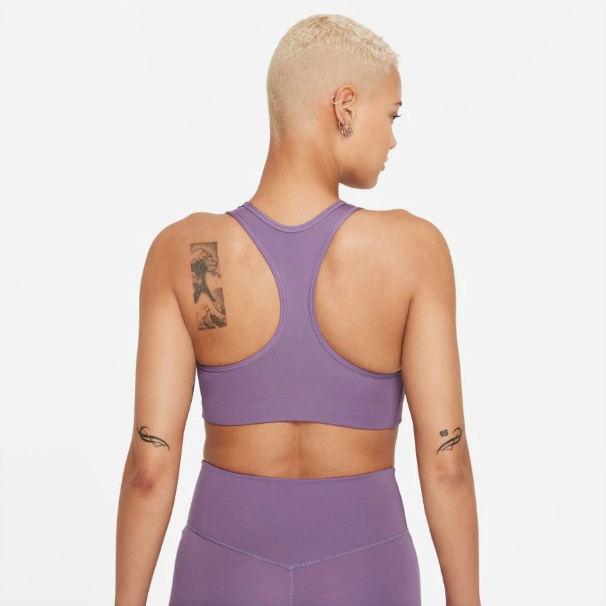 Nike Women’s Swoosh Medium-Support Padded Bra (574 - Amethyst Smoke/White) 2 Nike Women’s Swoosh Medium-Support Padded Bra (574 - Amethyst Smoke/White) - Image 2