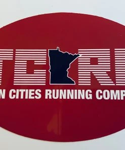 TC Running Co TCRC Red Oval Sticker